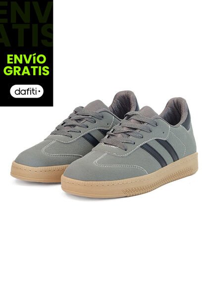 Tenis Hombre Ocai Raw Gris X Azul
