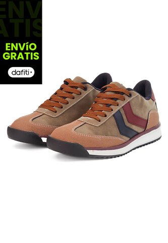 Tenis Hombre Ocai Lucca Café X Vinotinto Ocai