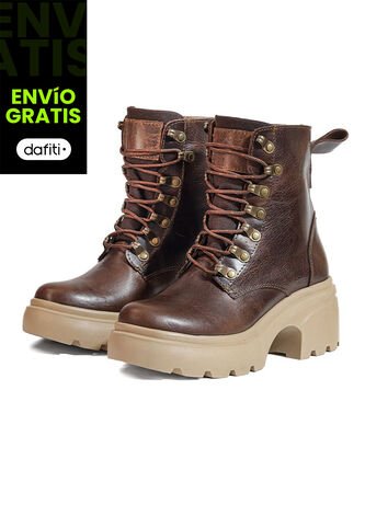 Bota En Cuero Mujer Café Ocai Sierra Ocai