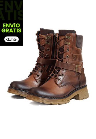Bota En Cuero Mujer Café Ocai Terra Ocai