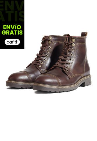 Bota Cuero Hombre Café Oscuro Ocai Viggo Ocai
