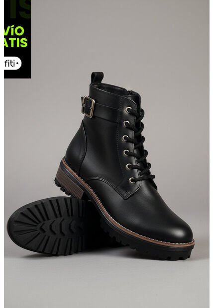 Bota Mujer Cuero Negro OCAi Bliss