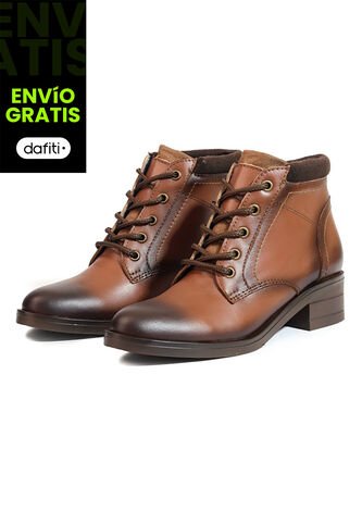 Botines Cuero Mujer Café Ocai Beca Ocai