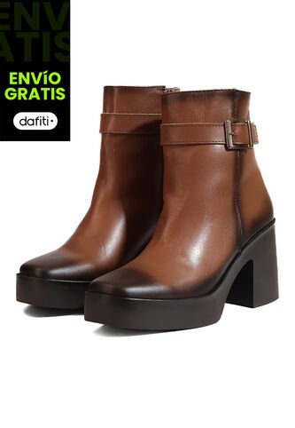 Botines Cuero Mujer Café Ocai Cintia Ocai