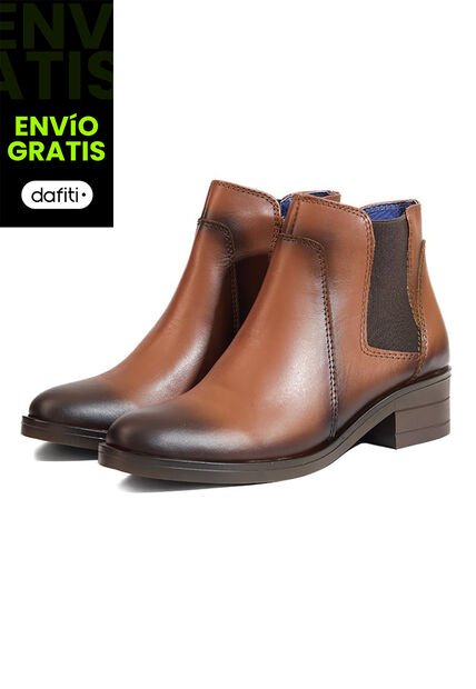 Botines Cuero Mujer Café Ocai Beth