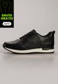 Tenis Cuero Para Hombre Negro Con Diseño Sofisticado Nero de Ocai