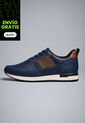 Tenis Cuero Para Hombre Azul Con Diseño Sofisticado Harrow de Ocai