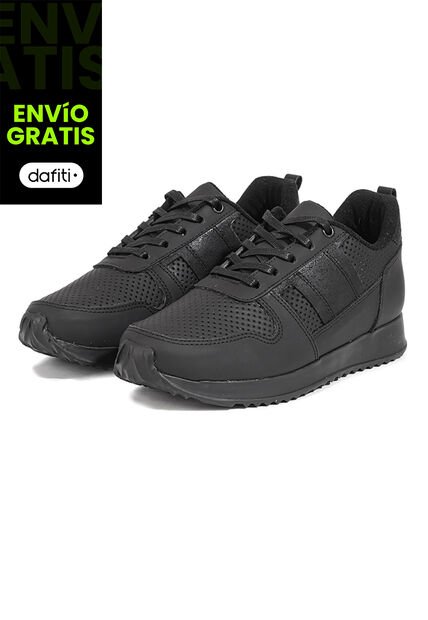 Tenis Cuero Negro Ocai Ivan Black