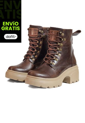 Bota En Cuero Mujer Café Ocai Sierra Ocai