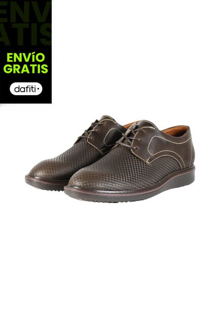 Zapatos Cuero Hombre Café OCAi H0706