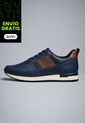 Tenis Cuero Para Hombre Azul Con Diseño Sofisticado Harrow de Ocai