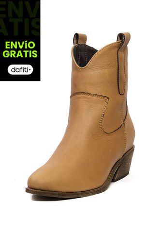 Bota Casual Cuero Miel Hers Kala Ocai
