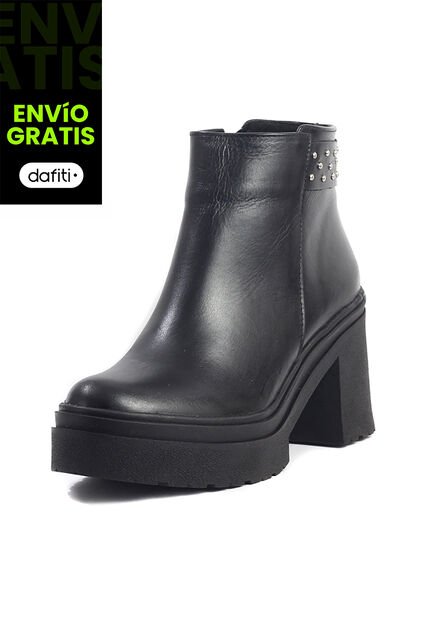 Botines Cuero Mujer Negro Ocai Diro 001