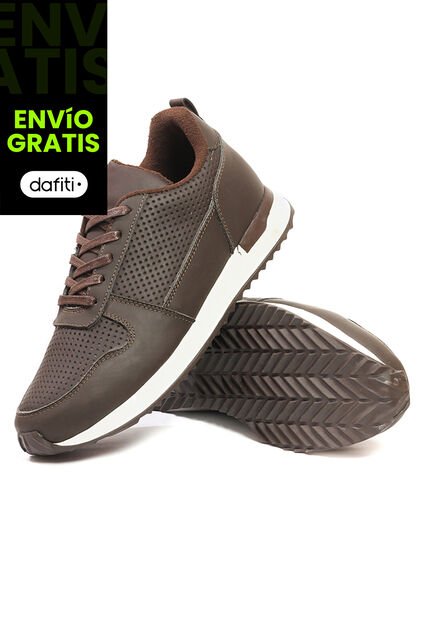 Tenis Cuero Hombre Café Ocai Iván 002