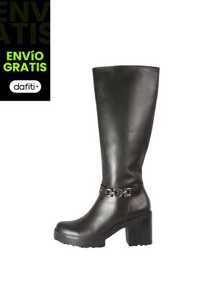 Botas Cuero Mujer Negro Ocai Mila 001