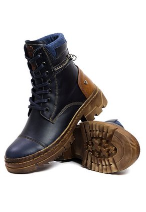 Botas Cuero Mujer Azul Ocai Berlín 001