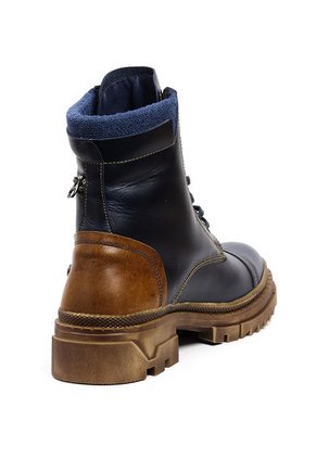 Botas Cuero Mujer Azul Ocai Berlín 001