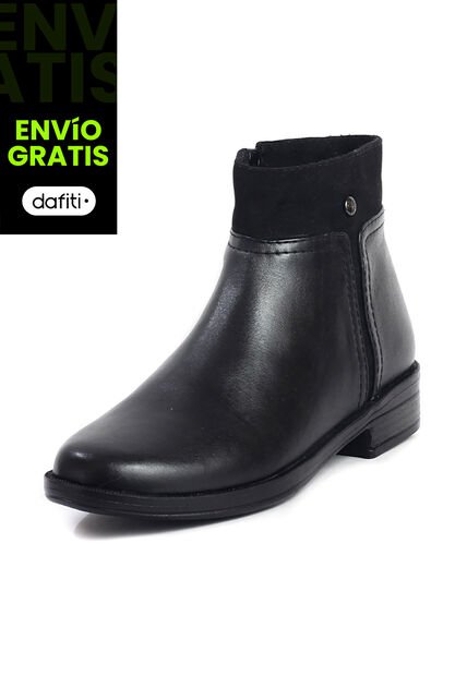 Botines Mujer Cuero Negro Ocai J02