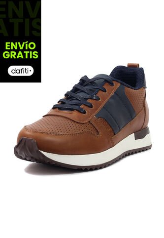 Tenis Cuero Hombre Ocai Iván 001 Miel Ocai