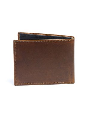 Billetera Cuero Para Hombre Miel MCND01