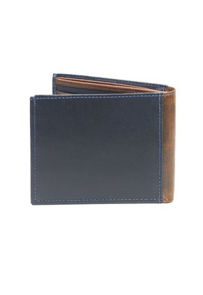Billetera Cuero Para Hombre Azul MCND01