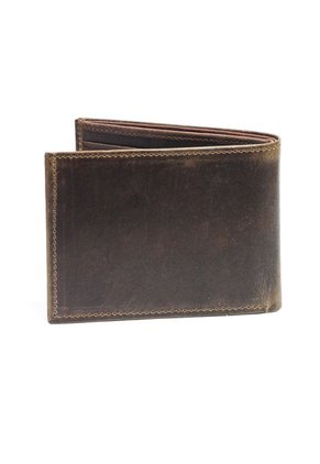 Billetera Cuero Para Hombre Café MCND01