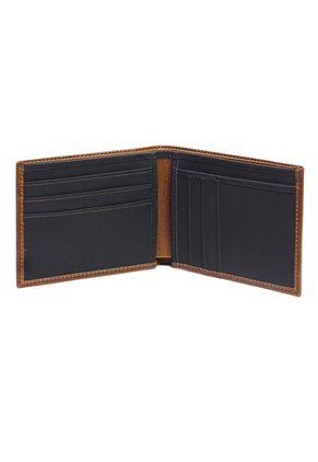 Billetera Cuero Para Hombre Miel MCND01