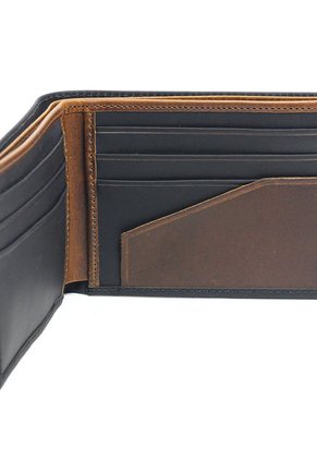 Billetera Cuero Para Hombre Negro MCND01