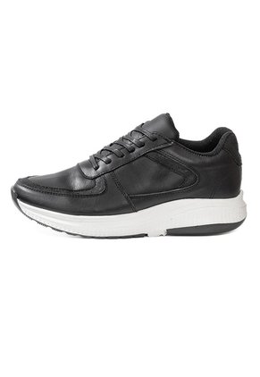 Tenis Cuero Premium Urbanos Hombre Negro Total Ocai T205