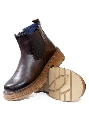 Botas Chelsea Cuero Premium Hombre Café Chocolate Ocai B201
