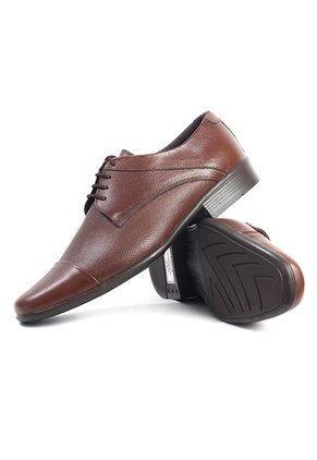 Zapato Cuero Hombre Miel Ocai Leo 001