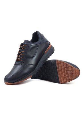 Tenis Cuero Hombre Azul Ocai Forlán