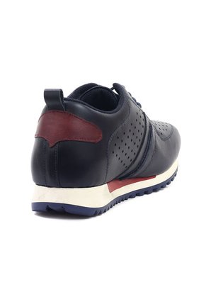 Tenis Cuero Hombre Azul Ocai Gino