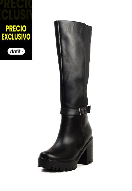 Bota Cuero Negro Mujer Ocai Tamara 001