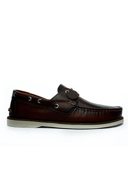 Zapato Apache Cuero Miel Espazolado Ocai