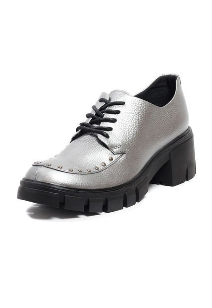 Mocasín Oxford Cuero Plata Ocai Georgia