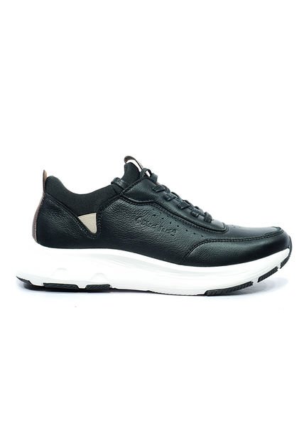 Tenis Sneakers Cuero Negro Ocai Monastery