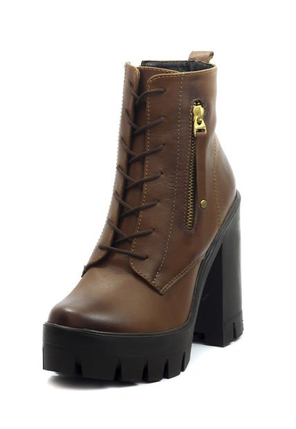Bota Casual Cuero Miel Ocai Annii