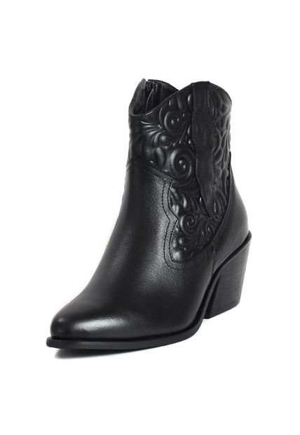 Bota Casual Cuero Negro Ocai Bacalar