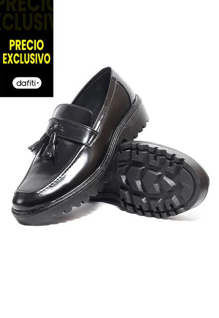 Mocasines Cuero Hombre Negro OCAi Luccio