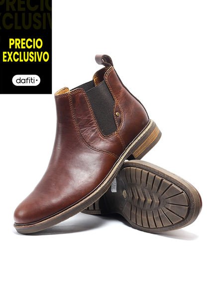Botas Cuero Hombre Coñac OCAi Bruno