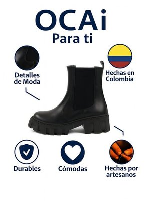 Botín Mujer Negro Ocai Mara 008