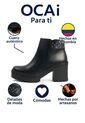 Botines Cuero Mujer Negro Ocai Diro 001 de Ocai