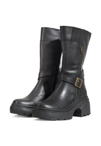 Bota En Cuero Mujer Café Ocai Jessie Ocai