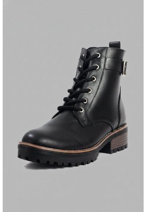 Bota Mujer Cuero Negro OCAi Olivia