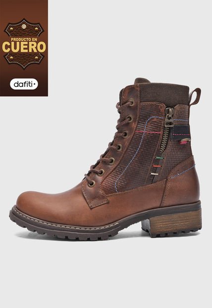 Bota Casual Coñac-Café Ocai