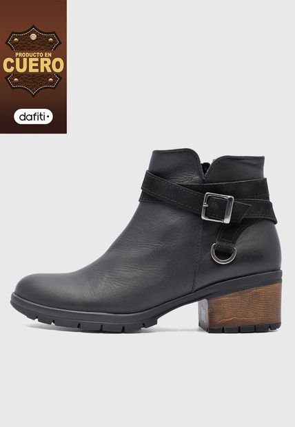 Bota Casual Negro-Ocre Ocai
