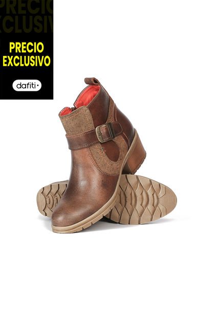 Botín Cuero Mujer Miel OCAi EKV01