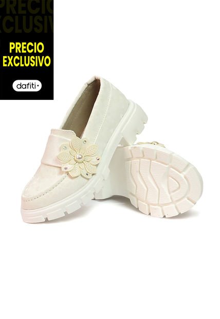 Mocasines Niña Beige Ocai MN005