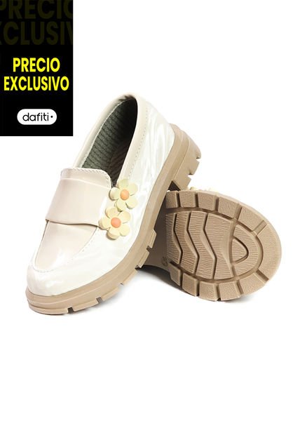 Mocasines Niña Beige Ocai MN004